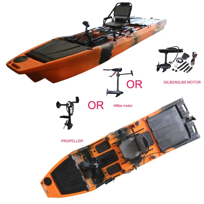Vicking 12.6FT Single Kayak Pe - đánh giá và giá Fishing Boat Trolling Motor