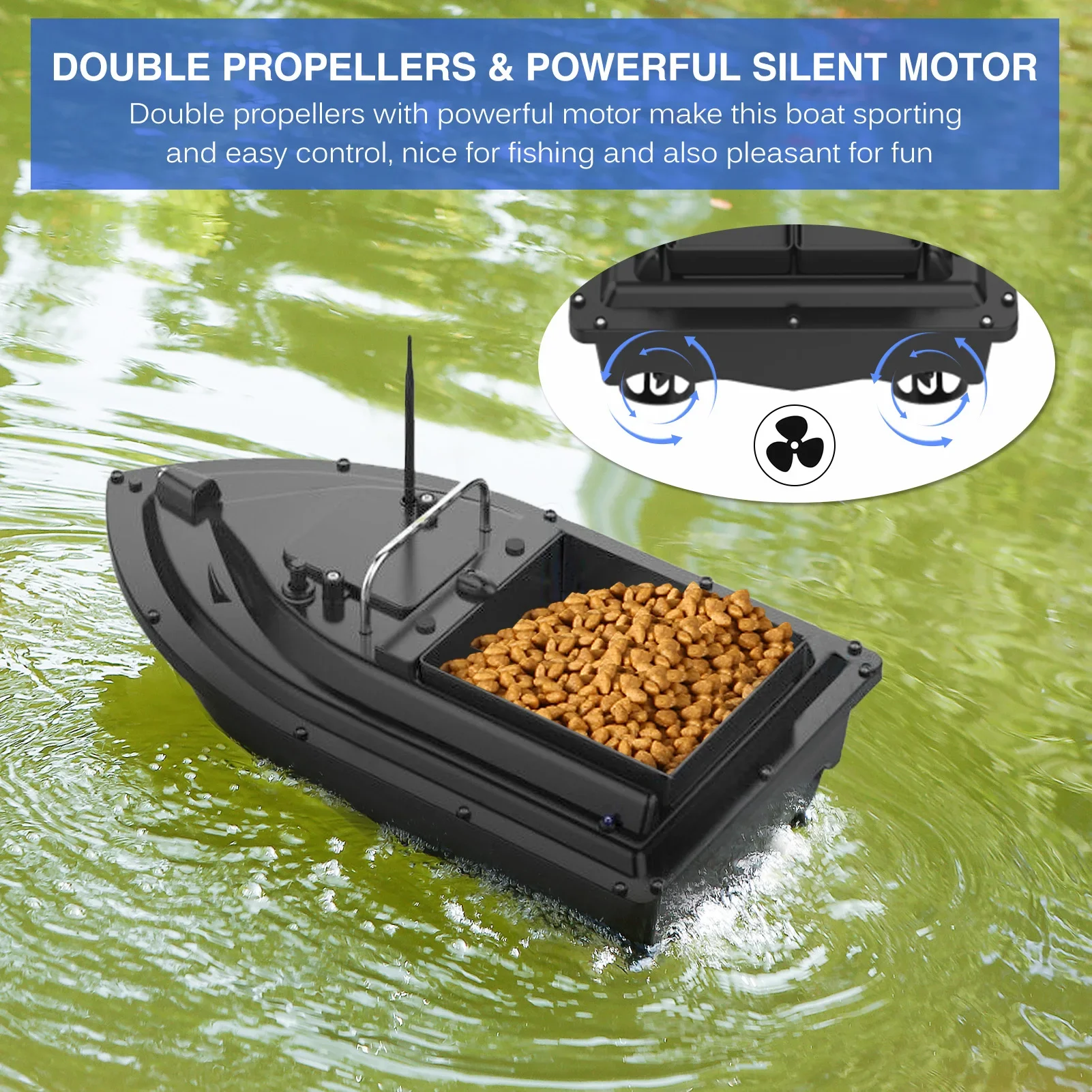 D16E GPS 12000mAh Fishing Bait - đánh giá và giá Fishing Boat Gps